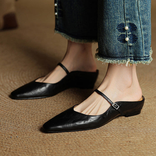 Tanja | Damen Slipper aus Echtem Leder