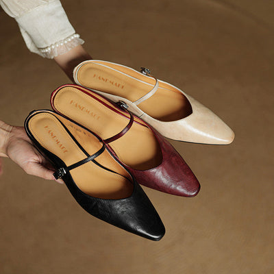Tanja | Damen Slipper aus Echtem Leder