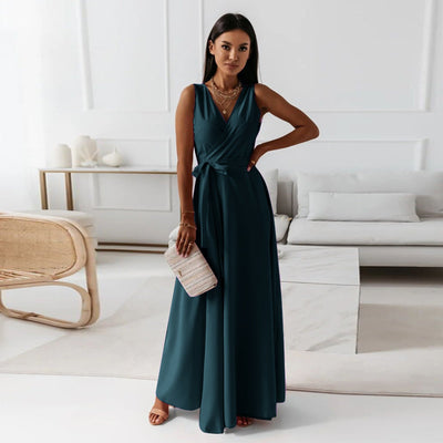 Jessica | Damen Wickel Maxi Kleid für Hochzeitsgäste