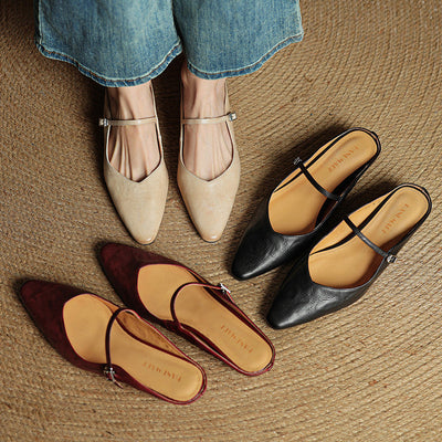 Tanja | Damen Slipper aus Echtem Leder