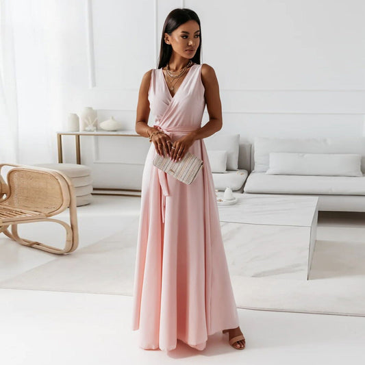 Jessica | Damen Wickel Maxi Kleid für Hochzeitsgäste