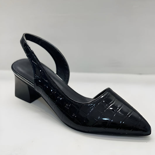 Maria | Damen Spitze Slingback Pumps Mit Niedrigem Absatz