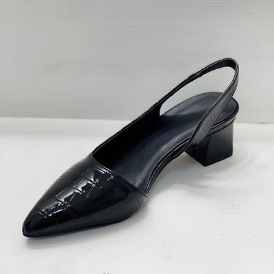 Maria | Damen Spitze Slingback Pumps Mit Niedrigem Absatz