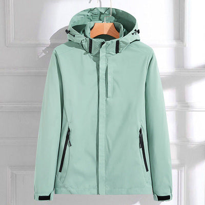 Angela | Damen funktionale Jacke mit Reißverschluss und Kapuze