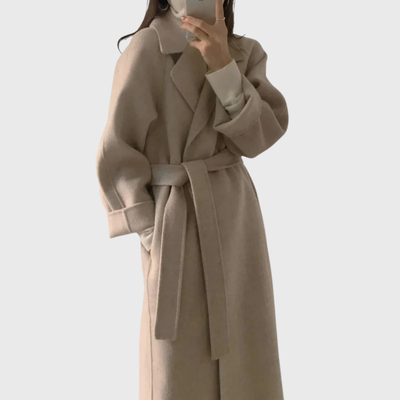 Veronika | Damen Klassischer Woll-Wintermantel