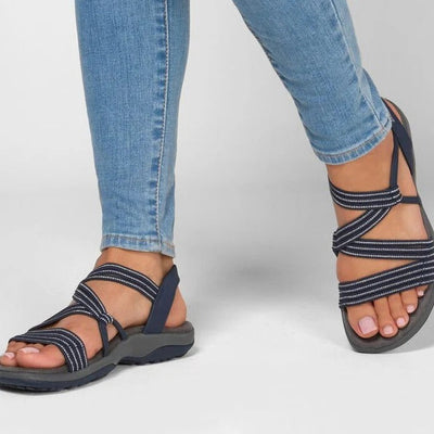 Klaus | Damen Frühlings Riemchen Outdoor Komfort Sandalen