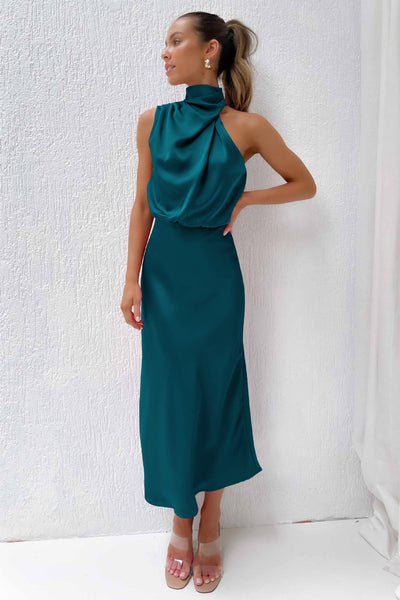 Doris | Damen Schickes Neckholder Abendkleid