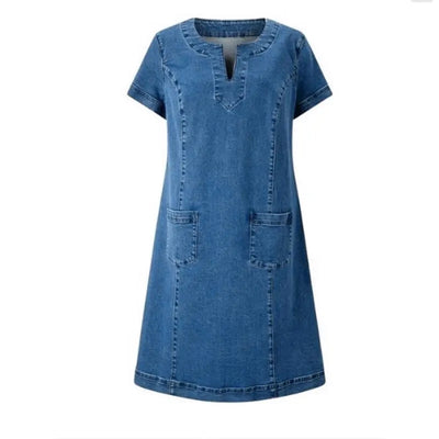 Nicole | Damen Lässiges Sommerkleid mit Taschen