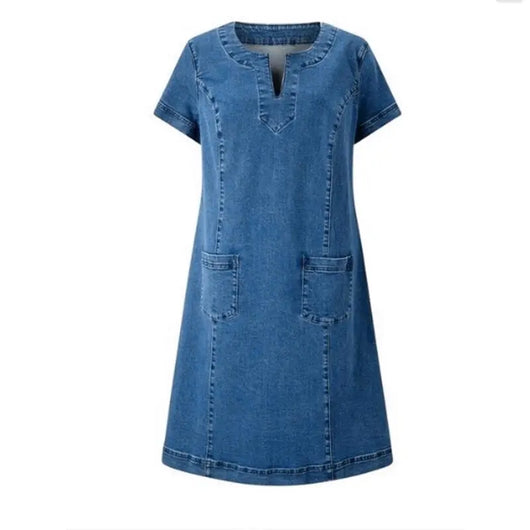 Nicole | Damen Lässiges Sommerkleid mit Taschen