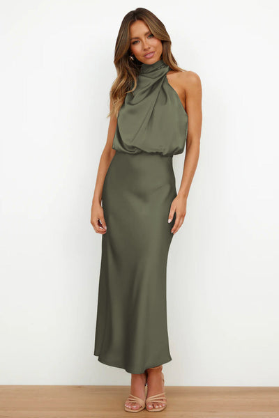 Doris | Damen Schickes Neckholder Abendkleid