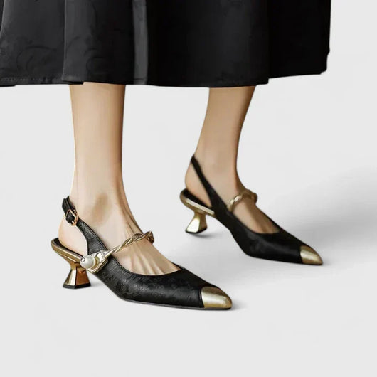 Seraphyane Pumps mit Perlendetail