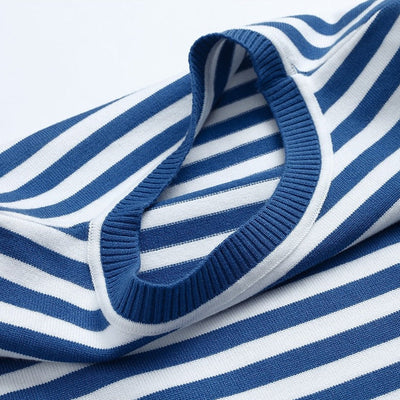 Felicia | Damen Lässiges Gestreiftes Langarmshirt