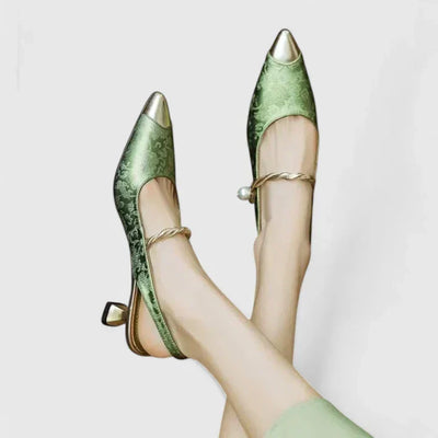 Seraphyane Pumps mit Perlendetail