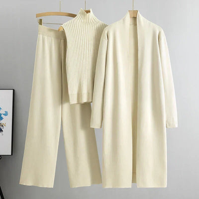 Felicia | Damen Dreiteiliges Hosen-Set mit Lockerer Passform