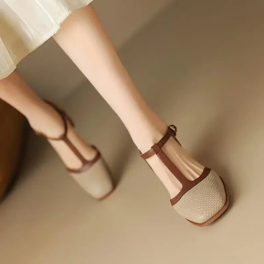 Piper T-Strap Pumps mit Blockabsatz