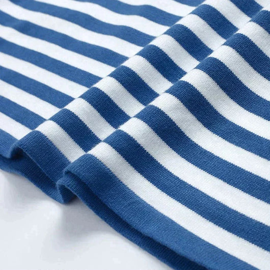 Felicia | Damen Lässiges Gestreiftes Langarmshirt