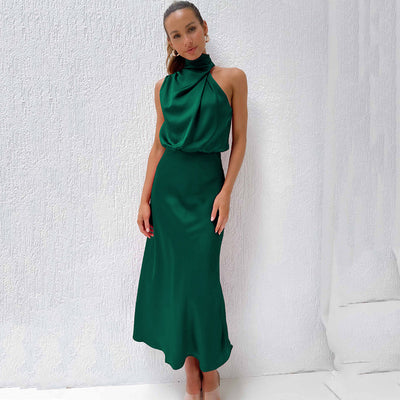 Doris | Damen Schickes Neckholder Abendkleid