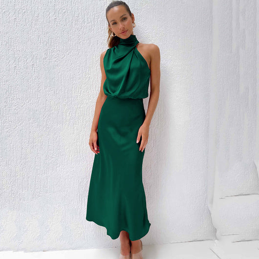 Doris | Damen Schickes Neckholder Abendkleid
