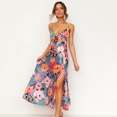 Jasmin | Damen Blumen Maxi Kleid für Hochzeitsgäste