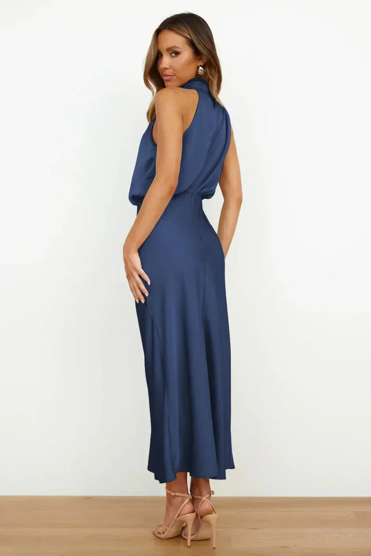 Doris | Damen Schickes Neckholder Abendkleid