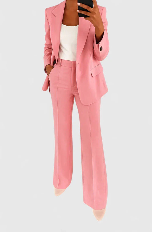 Yvonne | Damen Maßgeschneiderter Blazer Hosen Set