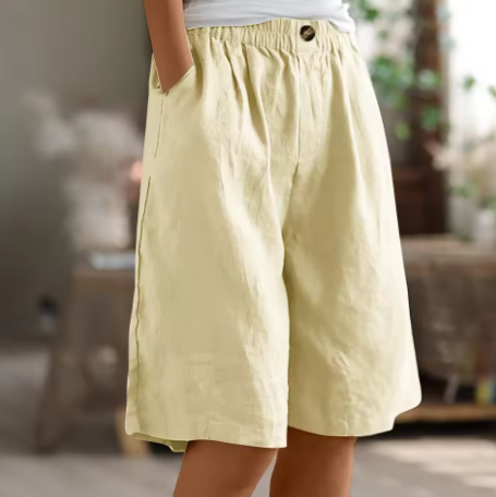 Edith | Damen Weite Casual Shorts Mit Taschen