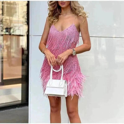 Pailletten Abend-Minikleid