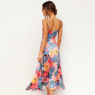 Jasmin | Damen Blumen Maxi Kleid für Hochzeitsgäste