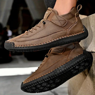 Andrea | Damen Lässige Schnürplattform-Sneaker