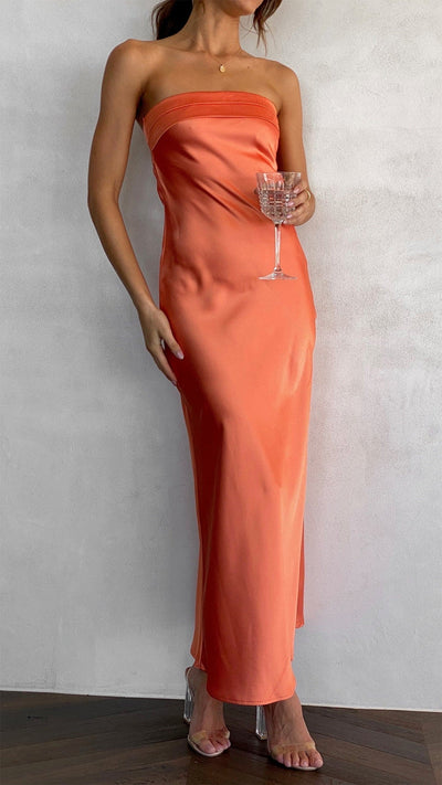 Emma | Damen Schulterfreies, gestuftes Kleid für Hochzeitsgäste
