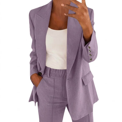 Amelie | Damen Tailliertes Business Anzug Set