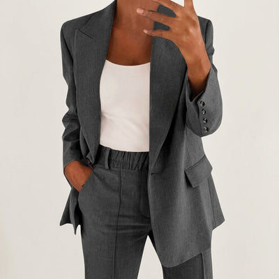 Amelie | Damen Tailliertes Business Anzug Set