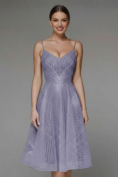 Katharina | Damen Spaghettiträger A-Linien Rock Midikleid