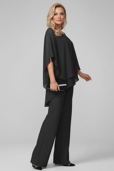 Isabella | Damen Off-Shoulder Fließender Wide-Leg Jumpsuit