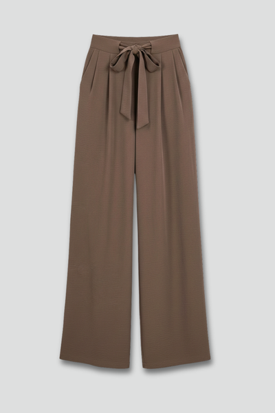 Karin | Damen Wide-Leg Palazzo-Hose mit Kordelzugbund