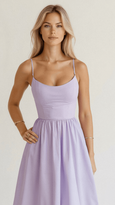 Regine | Damen A-Linien-Midikleid im Ascot-Stil