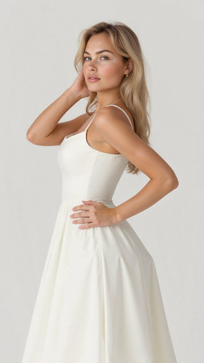 Regine | Damen A-Linien-Midikleid im Ascot-Stil