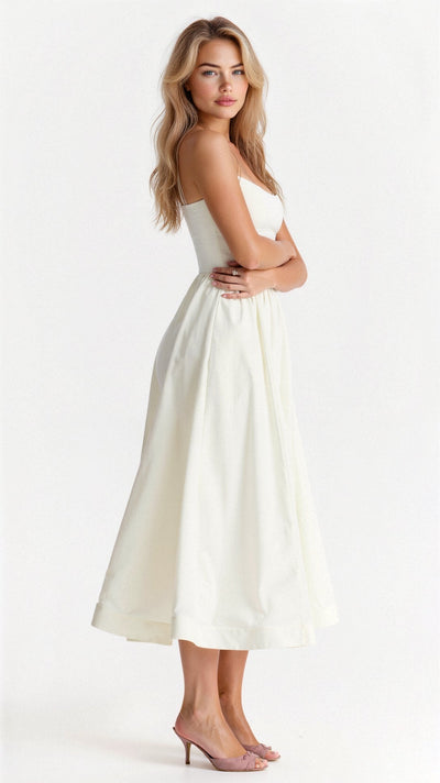 Regine | Damen A-Linien-Midikleid im Ascot-Stil