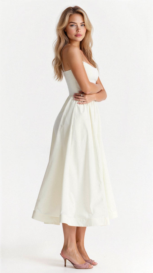 Regine | Damen A-Linien-Midikleid im Ascot-Stil