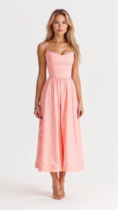 Regine | Damen A-Linien-Midikleid im Ascot-Stil