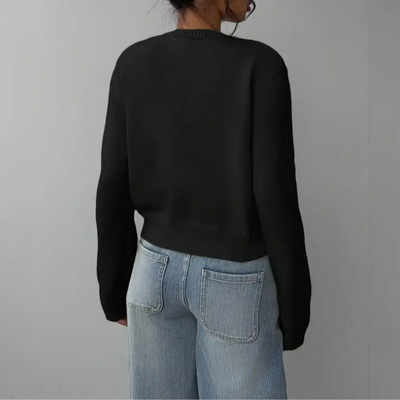 Bettina | Damen Frühlings Cardigan Mit Kragen Und Knöpfen