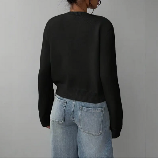 Bettina | Damen Frühlings Cardigan Mit Kragen Und Knöpfen