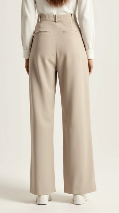 Gabriela | Damen Frühjahrs Hochtaillierte Weite Hose