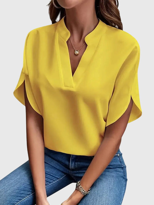 Beatrix Weiches Elegantes V-Ausschnitt Shirt