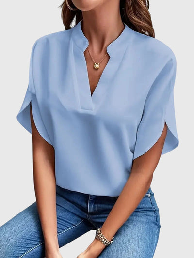 Beatrix Weiches Elegantes V-Ausschnitt Shirt