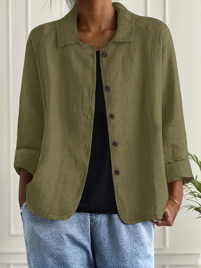 Hanna | Damen Casual Leichte Jacke Mit Knopfleiste