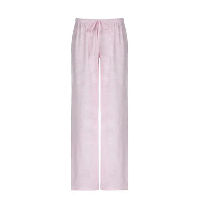 Daniela | Damen Frühlings-Gestreifte Relaxed-Hose