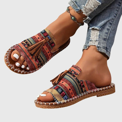 Lorraine Bequeme Flache Sandalen