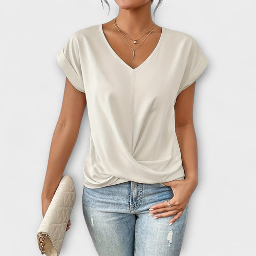 Carlinda Elegantes V-Ausschnitt Top