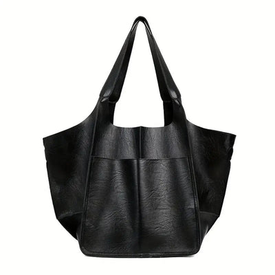 Charlotte | Übergroße Veganleder Tote Bag mit Magnetverschluss